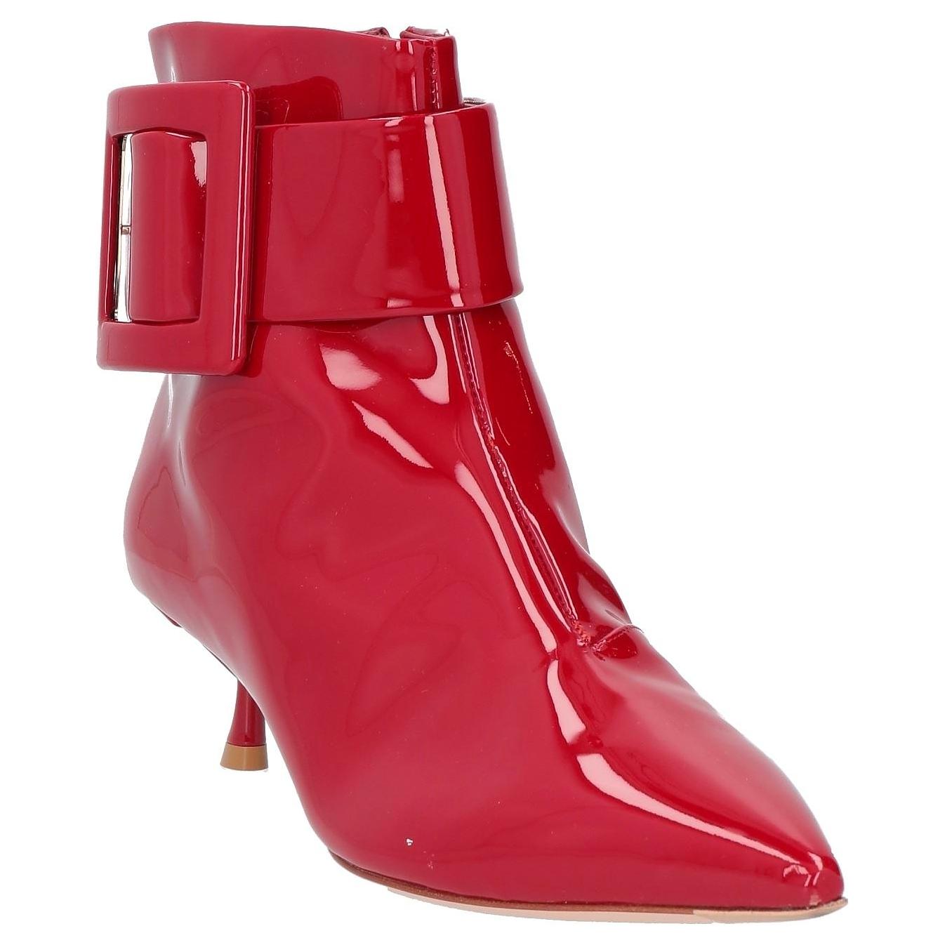 (W) Roger Vivier Leather Ankle Boots 'Red Fashion' 圖 3