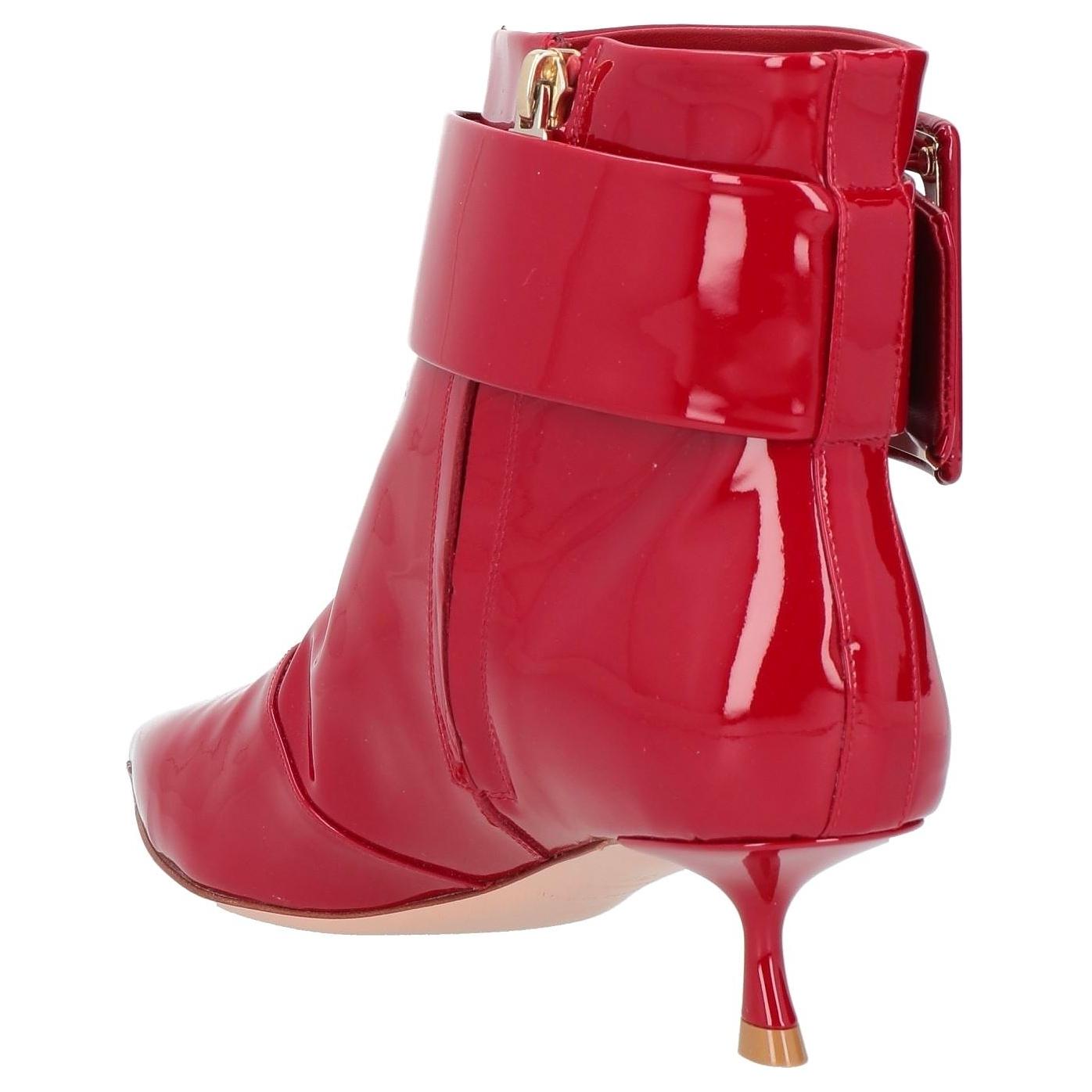 (W) Roger Vivier Leather Ankle Boots 'Red Fashion' 圖 4