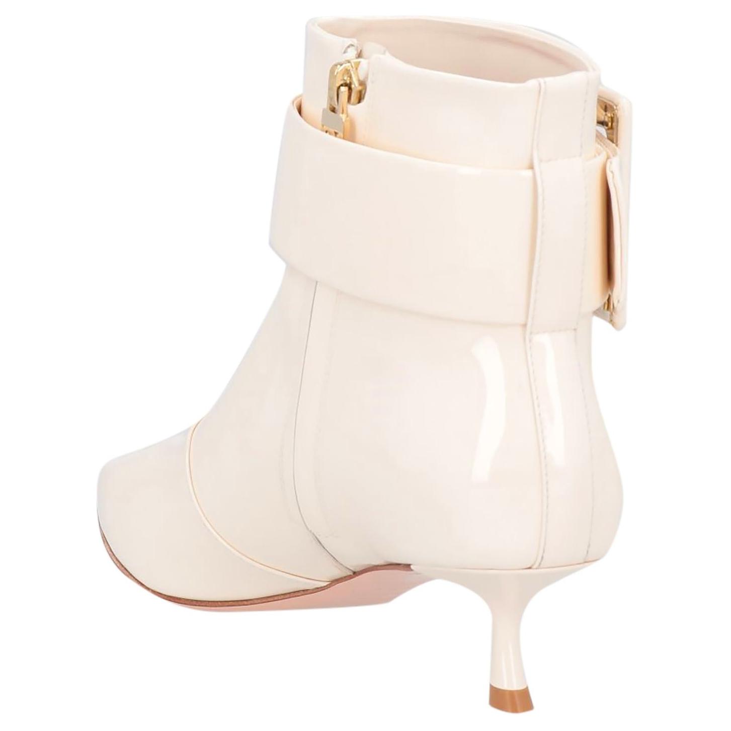 (W) Roger Vivier Leather Ankle Boots 'White Fashion' 圖 4