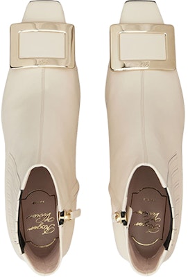 (Women) Roger Vivier Leather Ankle Boots 'White Metal Buckle' RVW00630330TFSC019 Lookbook (Women) Roger Vivier Leather Ankle Boots 'White Metal Buckle' RVW00630330TFSC019