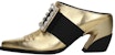 (W) Roger Vivier Tumit Blok Kulit 'Emas' RVW55228870KACG211