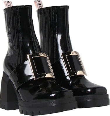 (W) Roger Vivier Boots Hak Block Kulit Hitam 'Black Fashion' RVW653327701UJB999 Lookbook (W) Roger Vivier Boots Hak Block Kulit Hitam 'Black Fashion' RVW653327701UJB999