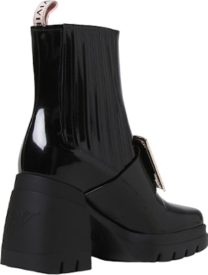 (Women) Roger Vivier Leather Block Heel Ankle Boots 'Black Fashion' RVW653327701UJB999 Shop (Women) Roger Vivier Leather Block Heel Ankle Boots 'Black Fashion' RVW653327701UJB999