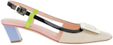 Order (Women) Roger Vivier Leather Buckle Block Heel 'Multicolor' RVW00625600D1P4O87