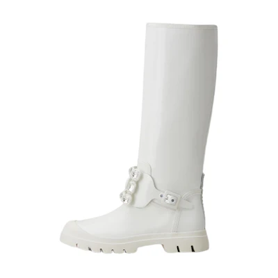 (W) Roger Vivier Leather Buckle High-Top 'White'