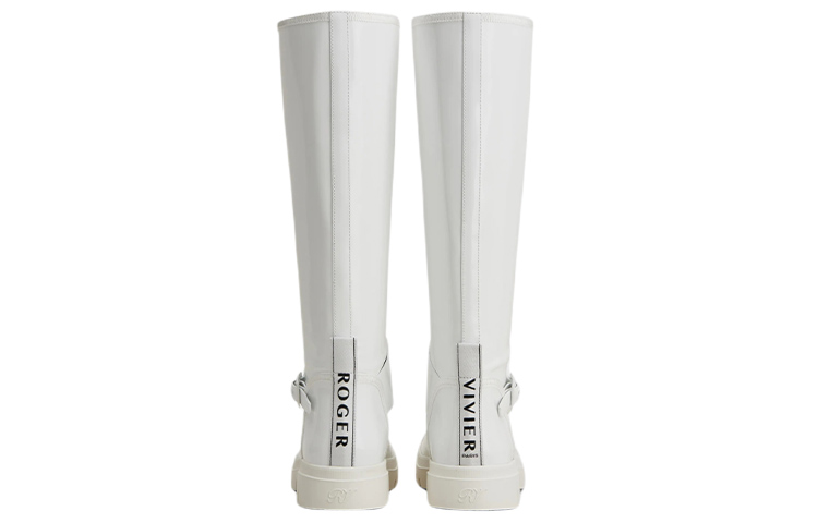(W) Roger Vivier Leather Buckle High-Top 'White' 圖 4