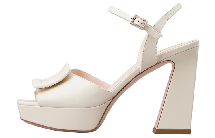 Buy (W) Sandales à Plateforme Roger Vivier Boucle Cuir ''Beige Mode'' RVW69935110BSSC019
