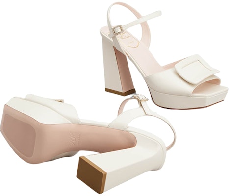 (Women) Roger Vivier Leather Buckle Platform 'Fashion Sandal Beige' RVW69935110BSSC019 Details for (Women) Roger Vivier Leather Buckle Platform 'Fashion Sandal Beige' RVW69935110BSSC019