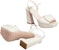 (Women) Roger Vivier Leather Buckle Platform 'Fashion Sandal Beige' RVW69935110BSSC019