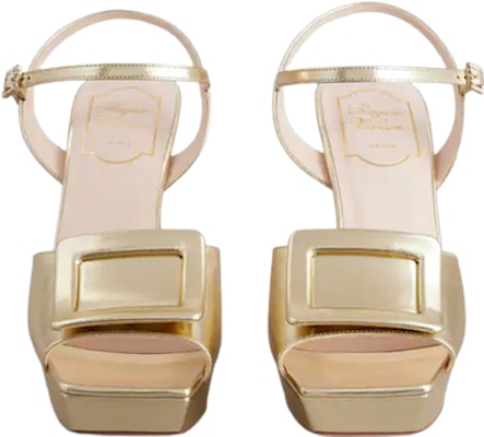 (Women) Roger Vivier Leather Buckle Sandals 'Gold' RVW69935110KACG005 Lookbook (Women) Roger Vivier Leather Buckle Sandals 'Gold' RVW69935110KACG005