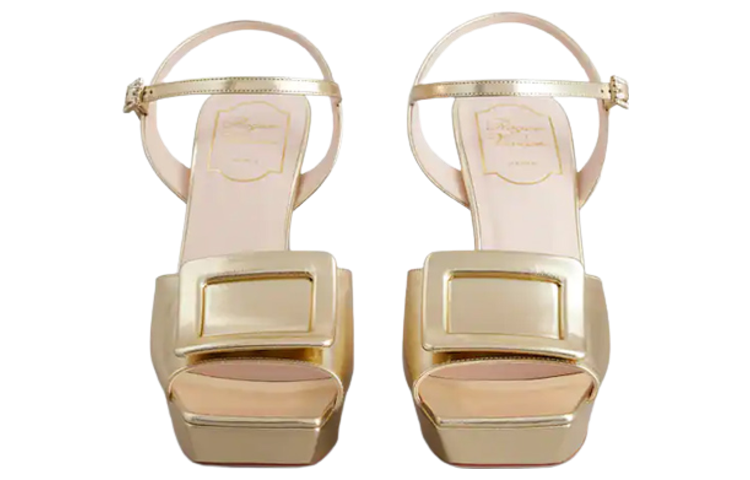 Lookbook (W) ロジェヴィヴィエ レザーバックルサンダル (ゴールド) RVW69935110KACG005