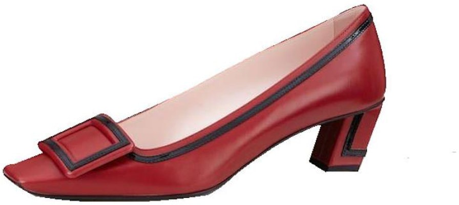 (W) Roger Vivier Tacones Altos Gruesos de Cuero Comfort Moda 'Rojo' RVW00621110CH5754K Buy (W) Roger Vivier Tacones Altos Gruesos de Cuero Comfort Moda 'Rojo' RVW00621110CH5754K