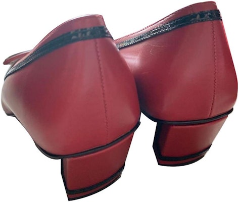 (W) Roger Vivier Tacones Altos Gruesos de Cuero Comfort Moda 'Rojo' RVW00621110CH5754K Shop (W) Roger Vivier Tacones Altos Gruesos de Cuero Comfort Moda 'Rojo' RVW00621110CH5754K