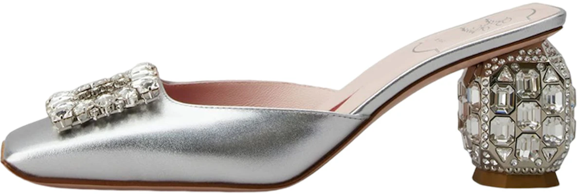 (W) Roger Vivier Leren Sandalen 6,5cm ''Zilver met Kristallen Versiering'' RVW68534130KACB200 Buy (W) Roger Vivier Leren Sandalen 6,5cm ''Zilver met Kristallen Versiering'' RVW68534130KACB200