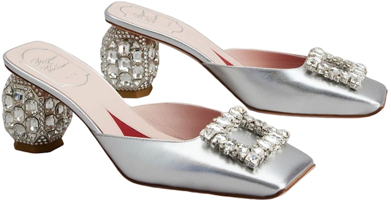 (Women) Roger Vivier Leather Fashion Sandal 6.5cm 'Silver Crystal Embellished' RVW68534130KACB200 Order (Women) Roger Vivier Leather Fashion Sandal 6.5cm 'Silver Crystal Embellished' RVW68534130KACB200