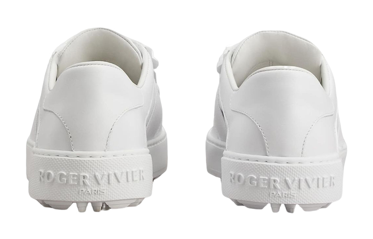 (W) Roger Vivier Leather Fashion Sneakers 'Rubber Buckle White' 圖 5
