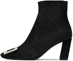 (Women) Roger Vivier Leather Fashion Stiletto Ankle Boot 'Black' RVW71330330HR0B999 (Women) Roger Vivier Leather Fashion Stiletto Ankle Boot 'Black' RVW71330330HR0B999