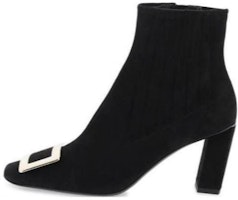 (Women) Roger Vivier Leather Fashion Stiletto Ankle Boot 'Black' RVW71330330HR0B999 (Women) Roger Vivier Leather Fashion Stiletto Ankle Boot 'Black' RVW71330330HR0B999