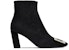 (W) Roger Vivier But Hitam Fesyen Stiletto Buku Lali Kulit RVW71330330HR0B999