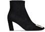Order (W) Roger Vivier But Hitam Fesyen Stiletto Buku Lali Kulit RVW71330330HR0B999