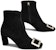 (W) Roger Vivier But Hitam Fesyen Stiletto Buku Lali Kulit RVW71330330HR0B999