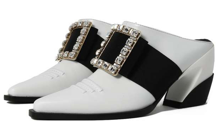 (W) Roger Vivier Leather High-Heel Sport Sandal 'Crystal White' 圖 3