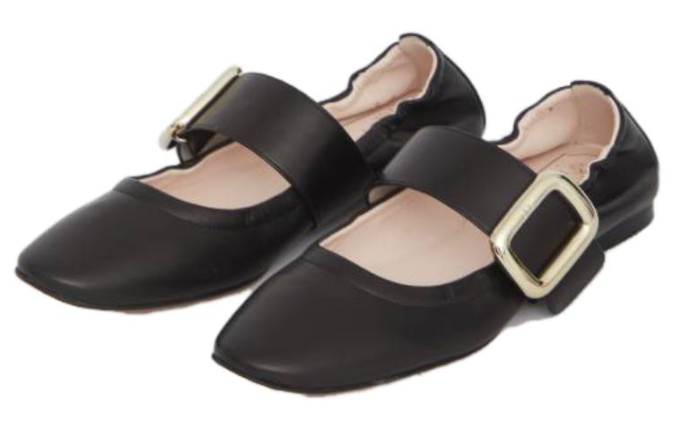 (W) Roger Vivier Leather Loafers 'Black Flat Head' 圖 2