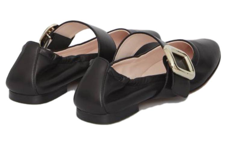 (W) Roger Vivier Leather Loafers 'Black Flat Head' 圖 3