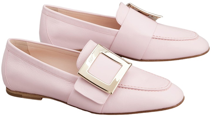 Roger Vivier羅杰维维亚 皮革 金屬扣 套穿 樂福鞋 女款 粉色 Order Roger Vivier羅杰维维亚 皮革 金屬扣 套穿 樂福鞋 女款 粉色