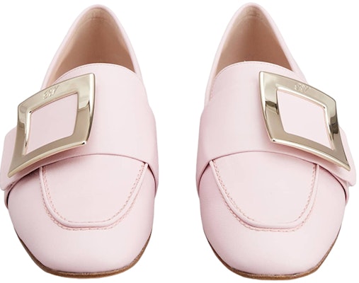 Roger Vivier羅杰维维亚 皮革 金屬扣 套穿 樂福鞋 女款 粉色 Lookbook Roger Vivier羅杰维维亚 皮革 金屬扣 套穿 樂福鞋 女款 粉色