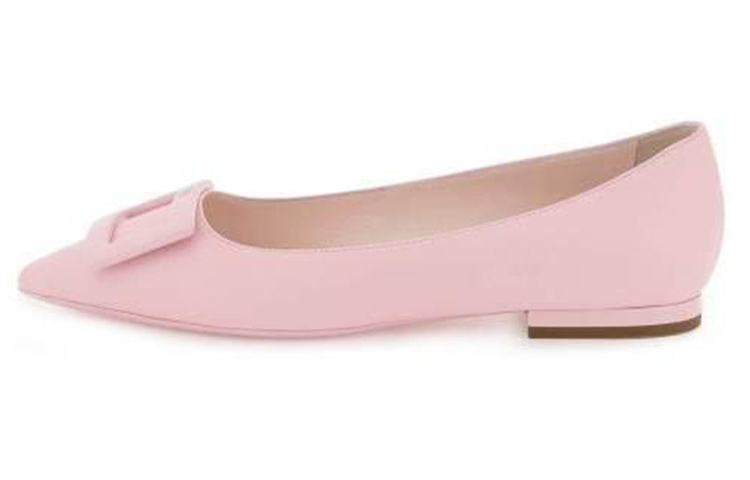 (W) Roger Vivier Leather Mule 'Pink Fashion'