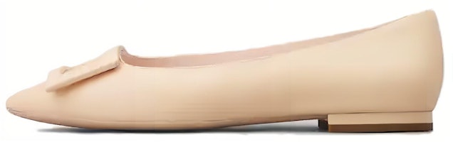 (Women) Roger Vivier Leather Pointed Toe Slip-On 'Beige' RVW57527920NK0C217 (Women) Roger Vivier Leather Pointed Toe Slip-On 'Beige' RVW57527920NK0C217