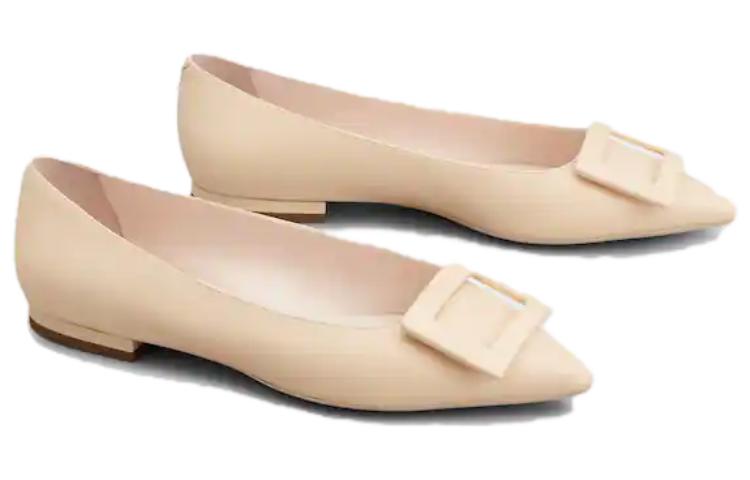 Lookbook (W) Roger Vivier 米色皮革尖头平底鞋 RVW57527920NK0C217