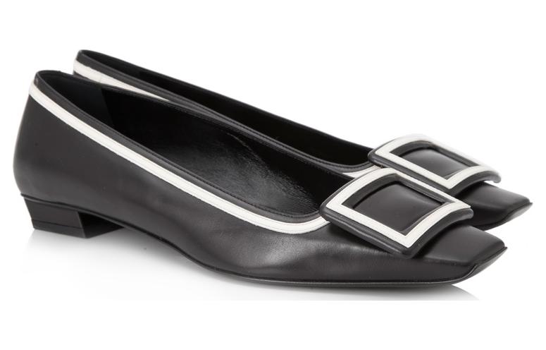 (W) Roger Vivier Leather Pointed Toe Sneaker 'Black Casual' 圖 2