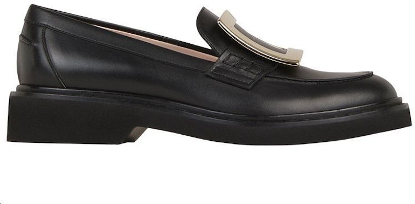 羅傑·維維亞 牛皮革 圓頭套腳金屬扣 樂福鞋 女款 黑色 Order 羅傑·維維亞 牛皮革 圓頭套腳金屬扣 樂福鞋 女款 黑色