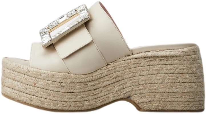 (Women) Roger Vivier Leather Round Toe Platform 'Beige' RVW61931050NK0C019 Buy (Women) Roger Vivier Leather Round Toe Platform 'Beige' RVW61931050NK0C019