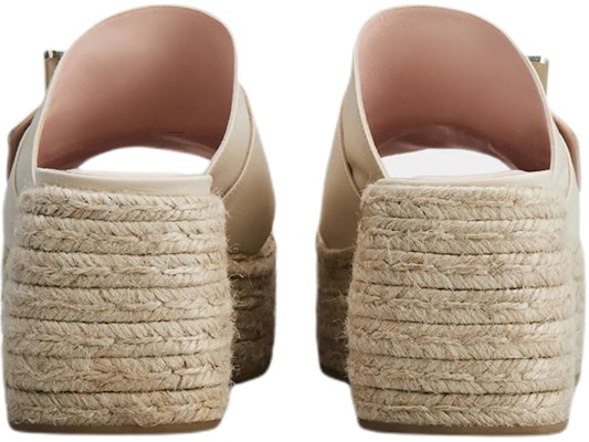 (Women) Roger Vivier Leather Round Toe Platform 'Beige' RVW61931050NK0C019 Details for (Women) Roger Vivier Leather Round Toe Platform 'Beige' RVW61931050NK0C019
