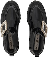 (W) Roger Vivier But Kulit Bertapak Tinggi Hujung Bulat 'Hitam' RVW64634440MRKB999 Purchase (W) Roger Vivier But Kulit Bertapak Tinggi Hujung Bulat 'Hitam' RVW64634440MRKB999