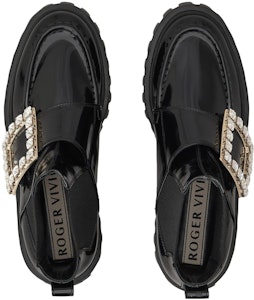 Roger Vivier 羅傑·維維亞 皮革 圓頭厚底 短筒 短靴 女款 黑色 Purchase Roger Vivier 羅傑·維維亞 皮革 圓頭厚底 短筒 短靴 女款 黑色