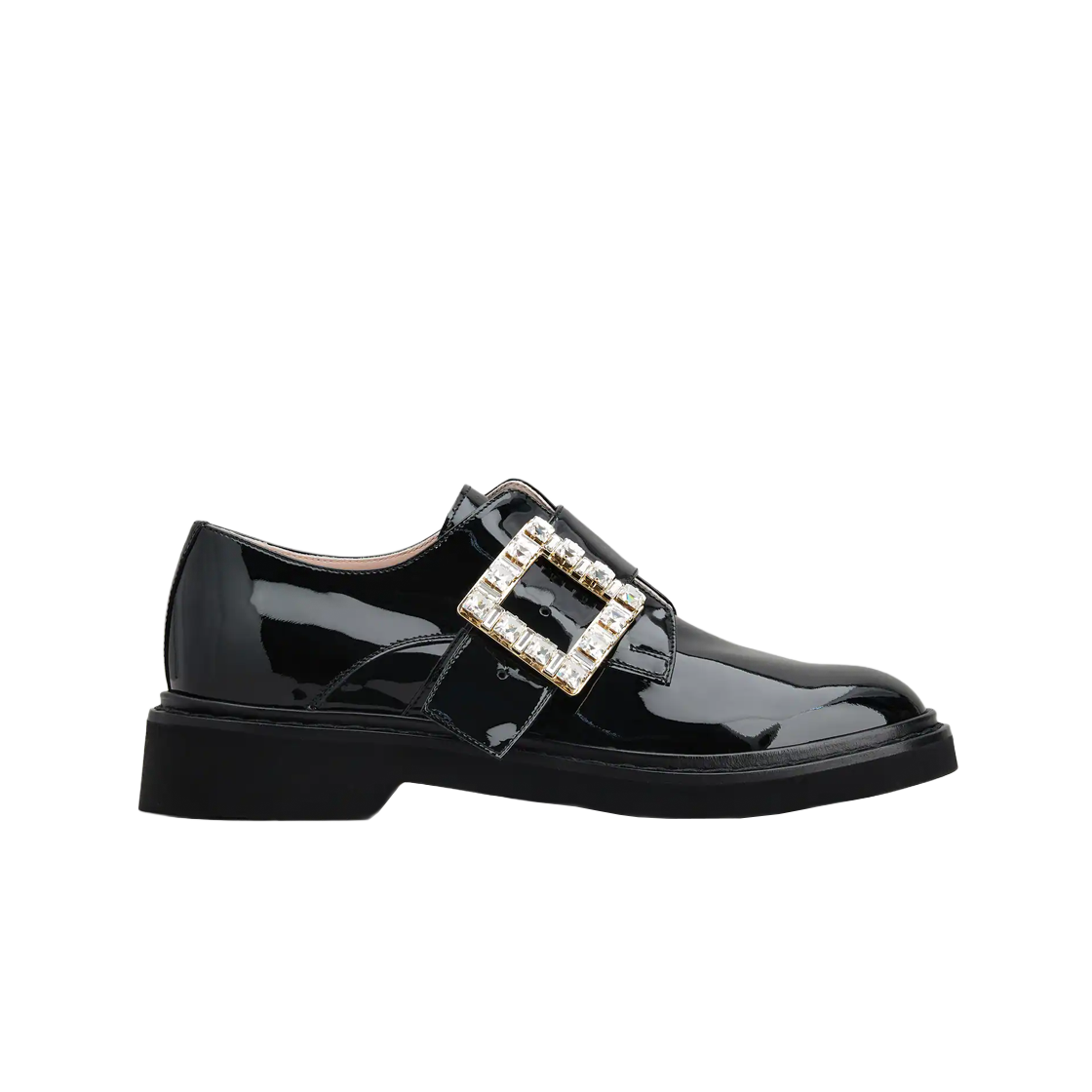 Buy (W) Roger Vivier Leren Slip-On Rondneus Hak ''Zwart'' RVW54835700D1PB999