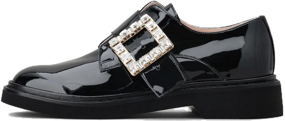 (Women) Roger Vivier Leather Round Toe Slip-On Block Heel 'Black' RVW54835700D1PB999 Buy (Women) Roger Vivier Leather Round Toe Slip-On Block Heel 'Black' RVW54835700D1PB999