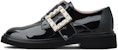(W) Roger Vivier Kulit Slip-On Tumit Blok Hujung Bulat 'Hitam' RVW54835700D1PB999