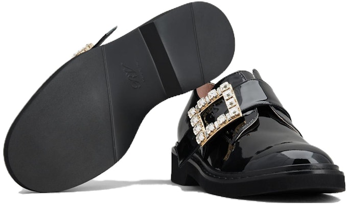 (Women) Roger Vivier Leather Round Toe Slip-On Block Heel 'Black' RVW54835700D1PB999 Purchase (Women) Roger Vivier Leather Round Toe Slip-On Block Heel 'Black' RVW54835700D1PB999