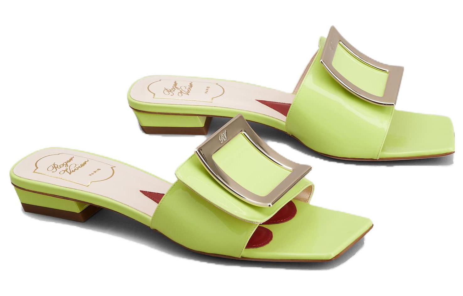 (W) Roger Vivier Leather Slide 'Green' 圖 2