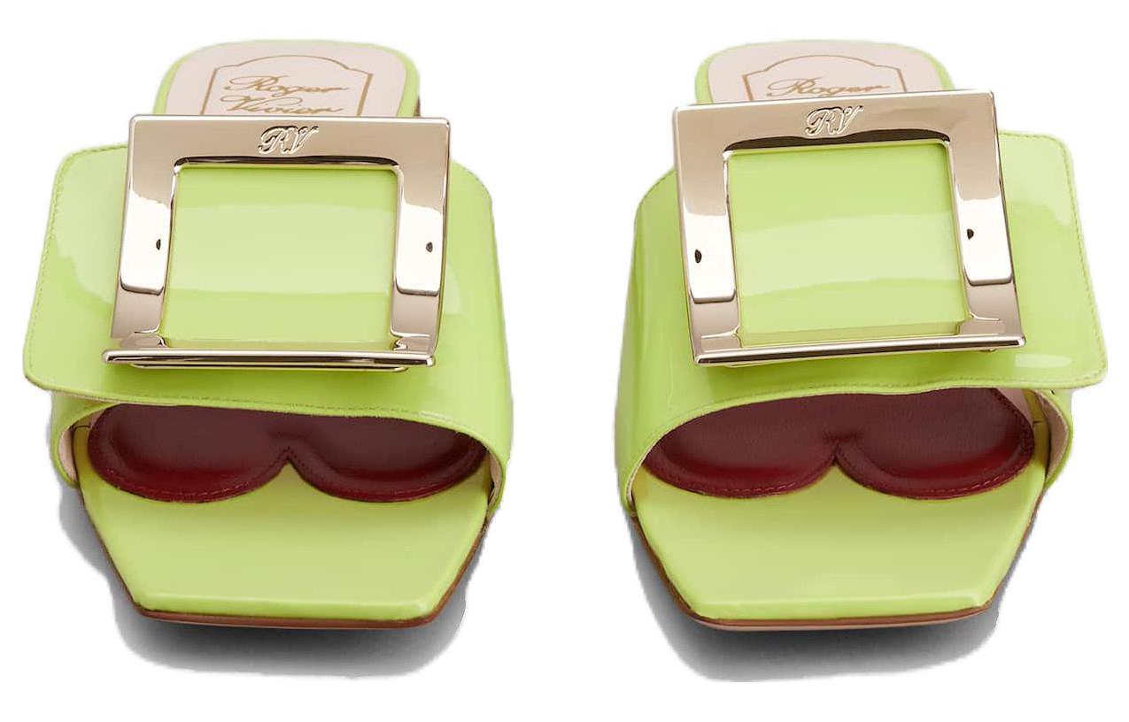 (W) Roger Vivier Leather Slide 'Green' 圖 3