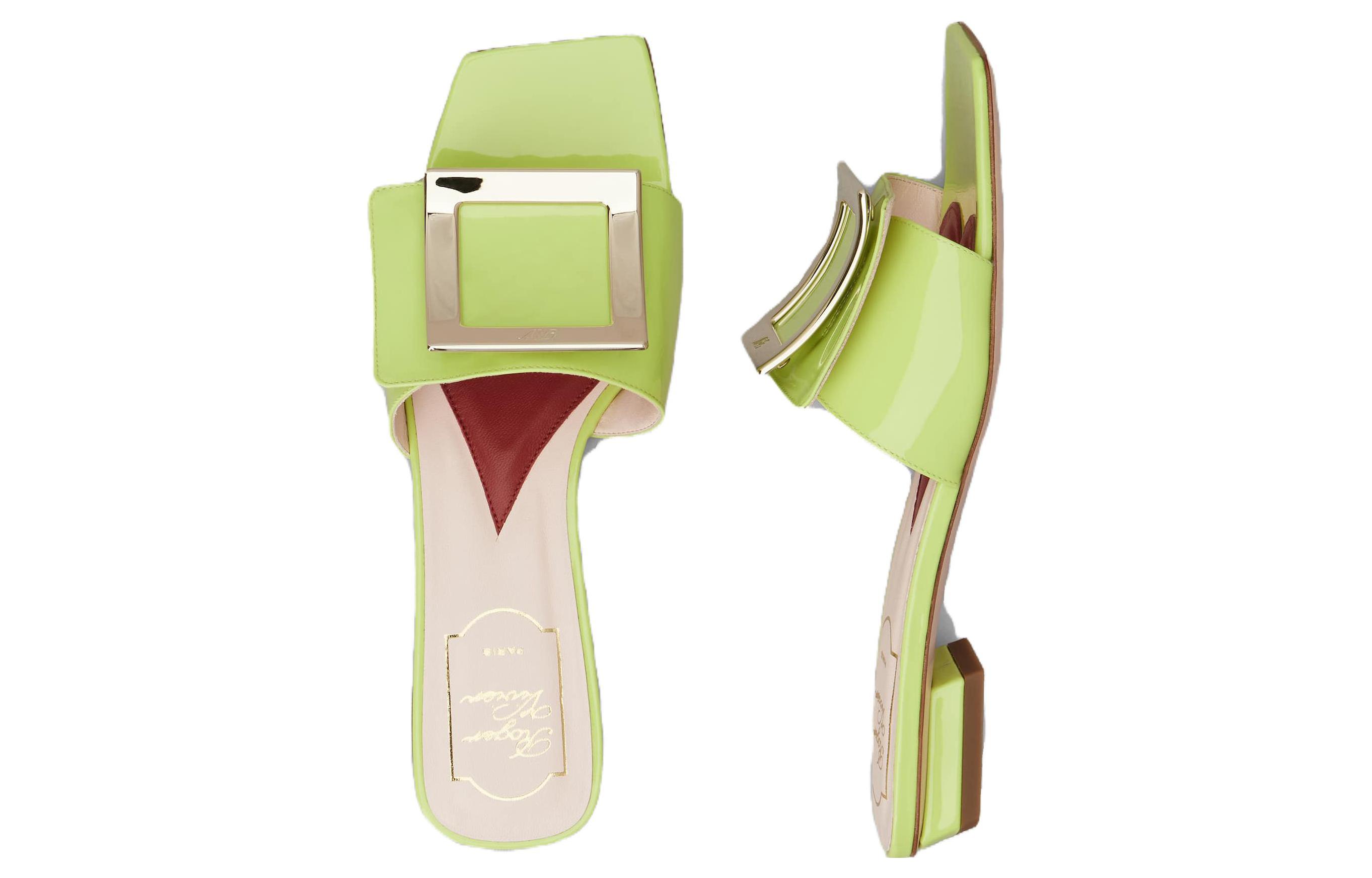 (W) Roger Vivier Leather Slide 'Green' 圖 4