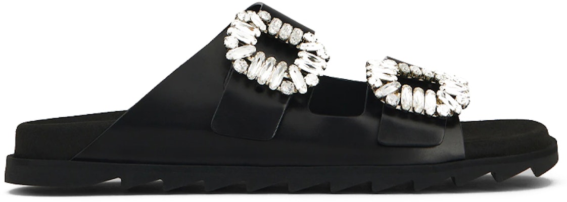 (Women) Roger Vivier Leather Slides 'Simple Casual Black Fashion' RVW45818820BSSB999 Order (Women) Roger Vivier Leather Slides 'Simple Casual Black Fashion' RVW45818820BSSB999
