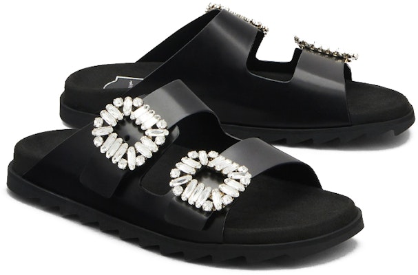 (Women) Roger Vivier Leather Slides 'Simple Casual Black Fashion' RVW45818820BSSB999 Lookbook (Women) Roger Vivier Leather Slides 'Simple Casual Black Fashion' RVW45818820BSSB999
