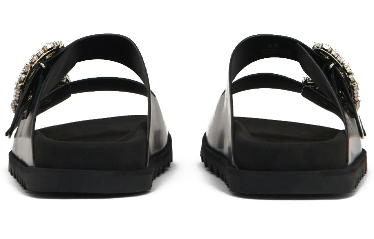 Details for 羅傑·維維亞 皮革 簡約休閒 時尚拖鞋 女款 黑色