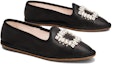 Lookbook (W) Roger Vivier Kasut Kulit Slip-On Rata 'Hitam' RVW7013495091TB999